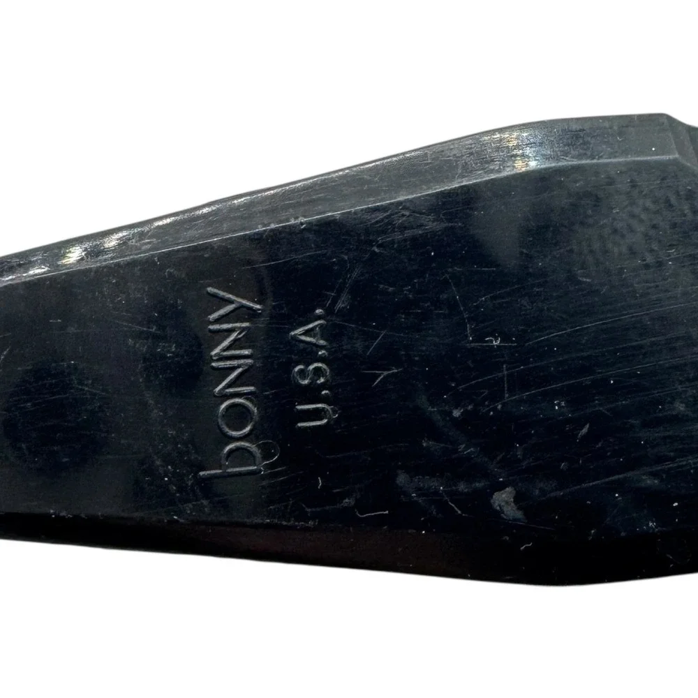 Vintage Bonny USA Nylon‎ Pie Server Cake Cutter Black Serrated Cream Handle MCM